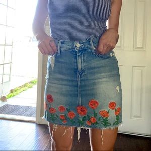 SOLD!! MOTHER Women's Denim Mini Skirt